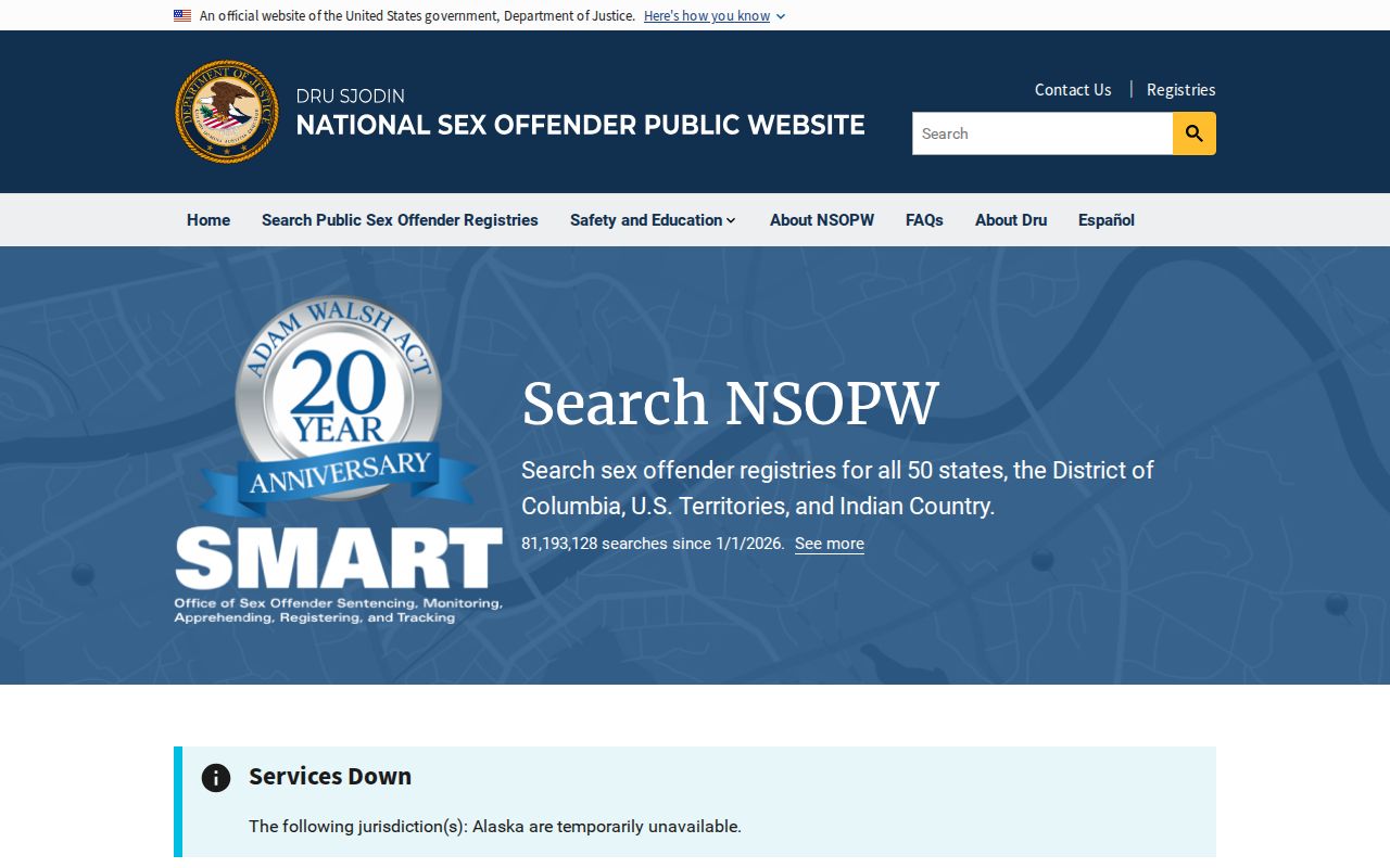 Aldora criminal record check using the national sex offender registry